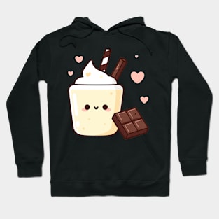 Kawaii Vanilla Milkshake and Chocolate | Kawaii Lover Design | Cute Food Hoodie